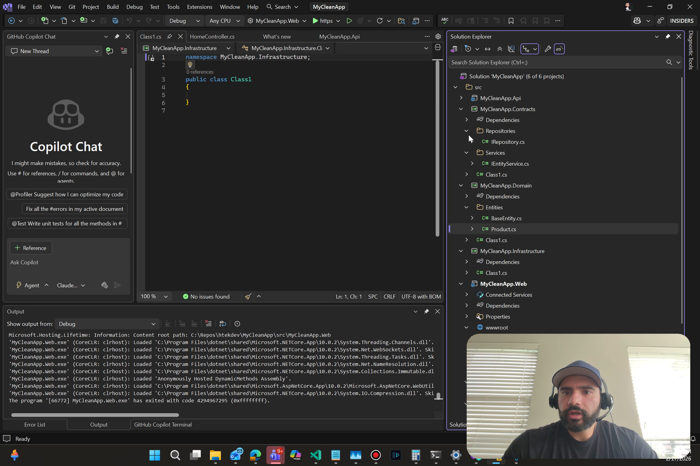 A working issue tracker built entirely by Copilot agent mode — creating, viewing, and managing issues with full CRUD functionality