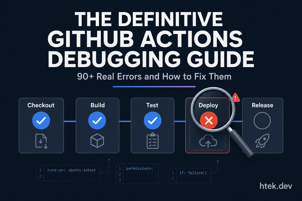 The Definitive GitHub Actions Debugging Guide: 65+ Real Errors and How to Fix Them